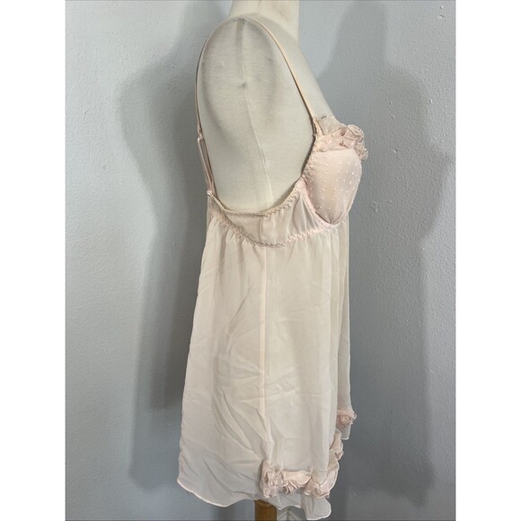 Ambrielle Slip Dress Womens‎ LPink Lace Babydoll Romantic Fairycore  Y2K - Picture 3 of 8